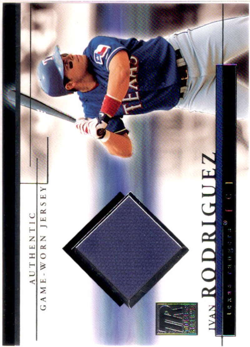 Ivan Rodriguez Card 2002 Topps Reserve Uniform Relics #IR  Image 1