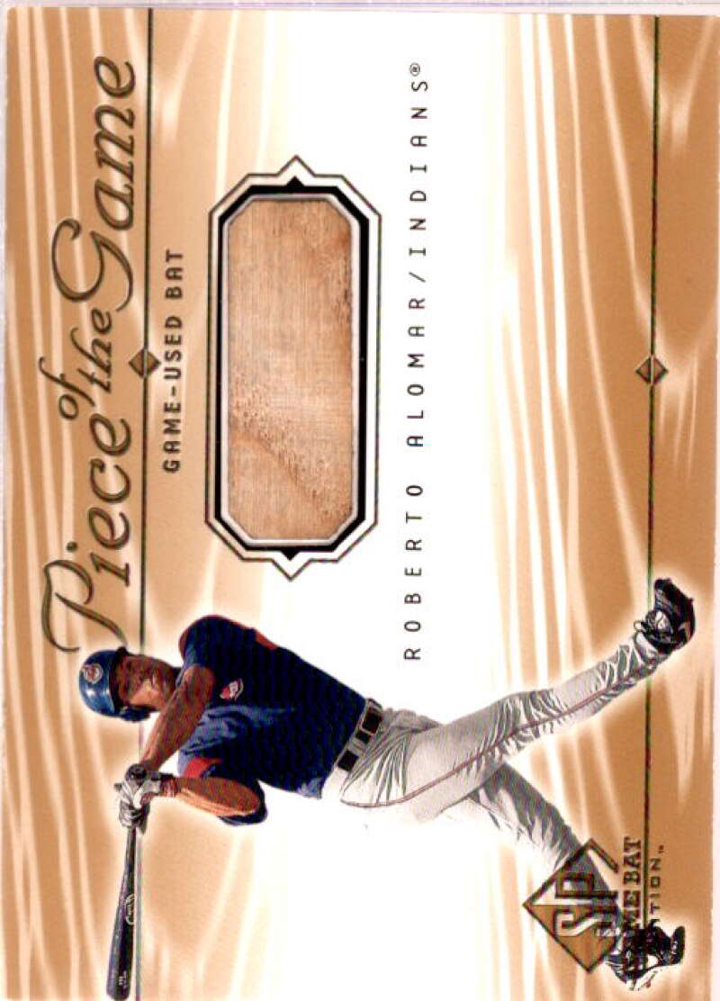 Roberto Alomar Card 2001 SP Game Bat Edition Piece of the Game #RA  Image 1