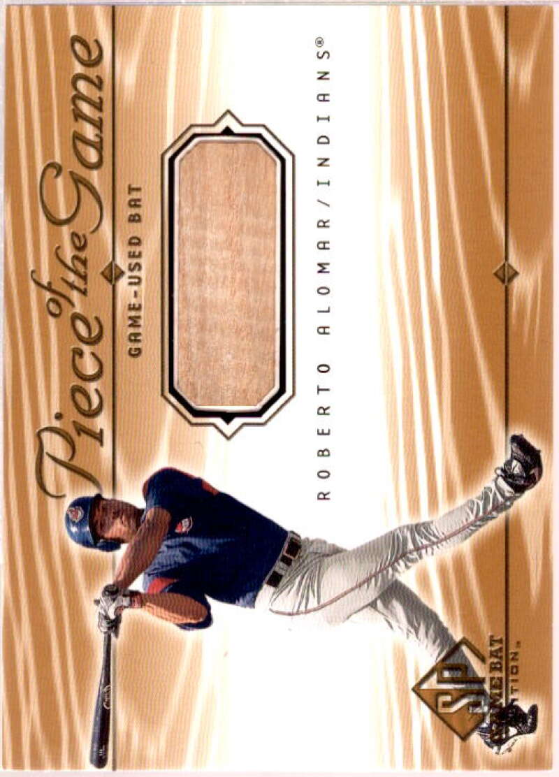 Roberto Alomar Card 2001 SP Game Bat Edition Piece of the Game #RA  Image 1