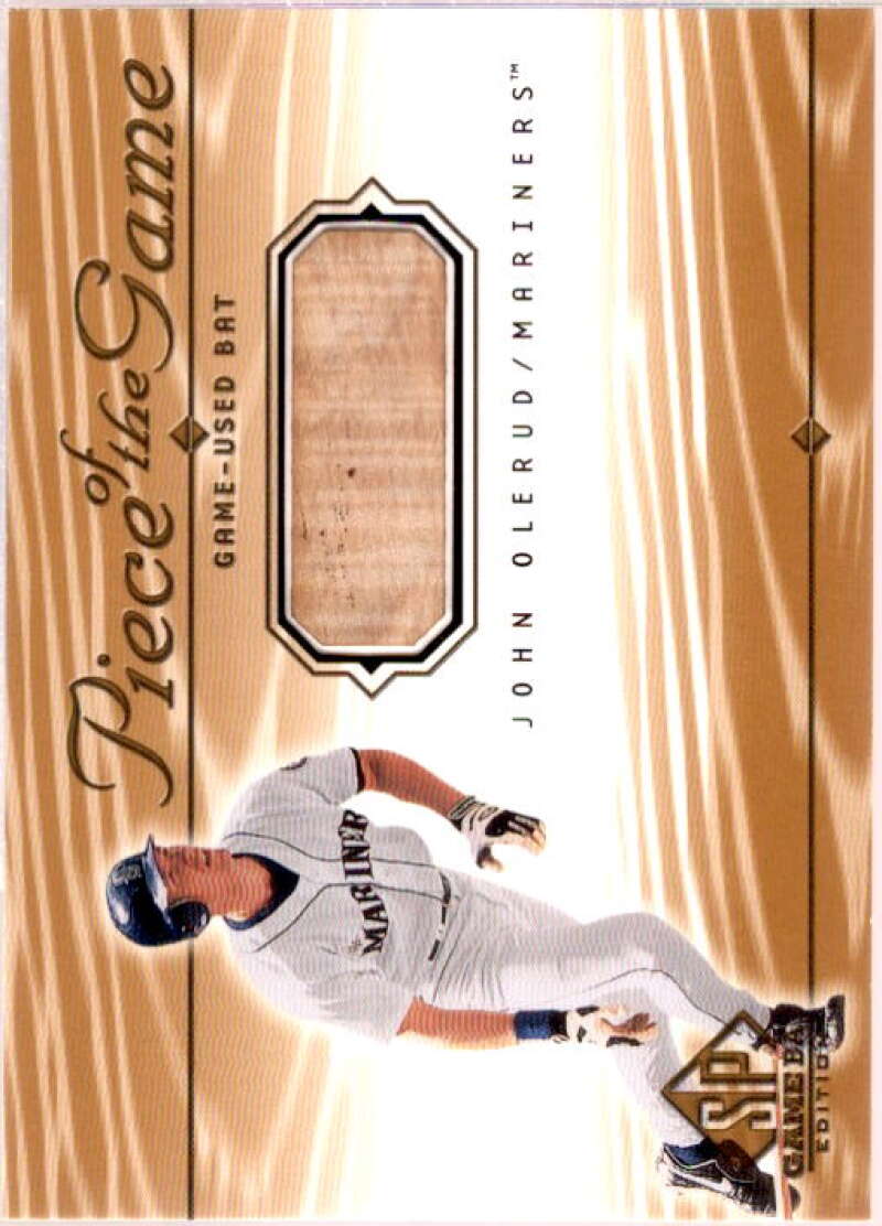 John Olerud Card 2001 SP Game Bat Edition Piece of the Game #JO  Image 1