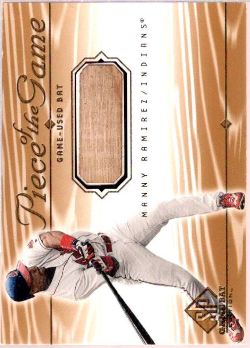 Manny Ramirez Card 2001 SP Game Bat Edition Piece of the Game #MR  Image 1