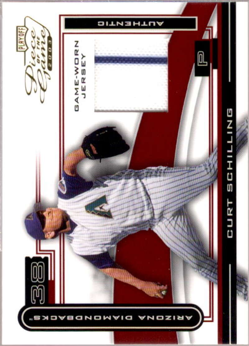 Curt Schilling Jsy Card 2003 Playoff Piece of the Game #27  Image 1