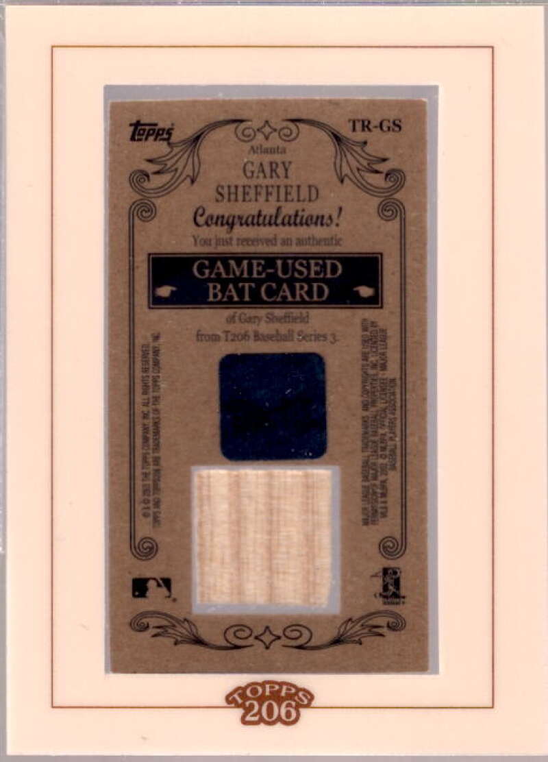 Gary Sheffield Bat Card 2003 Topps 206 Relics #GS  Image 2