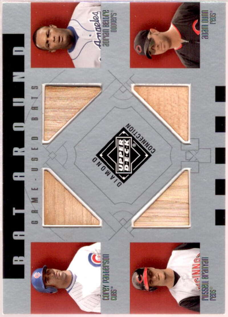 Patterson/Beltre/Branyan/Dunn Card 2002 Diamond Connection Bat Around #PBBD  Image 1