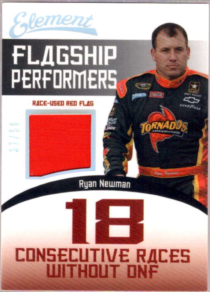 Ryan Newman Card 2011 Element Flagship Performers Race Streak Without DNF Red Image 1