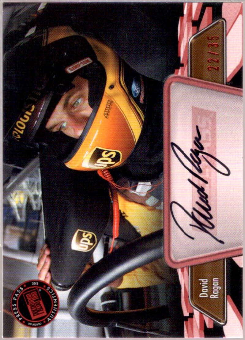 David Ragan Card 2012 Press Pass Autographs Red #PPADR1  Image 1