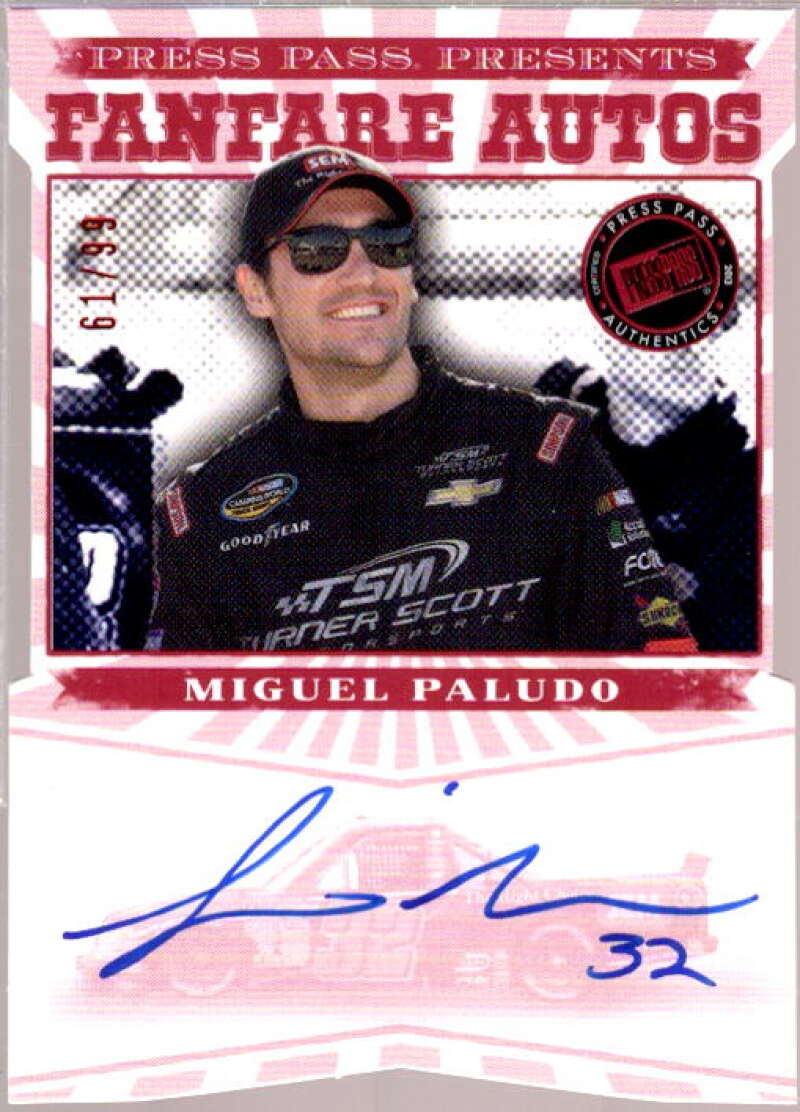 Miguel Paludo Card 2013 Press Pass Fanfare Autographs Red #MP  Image 1