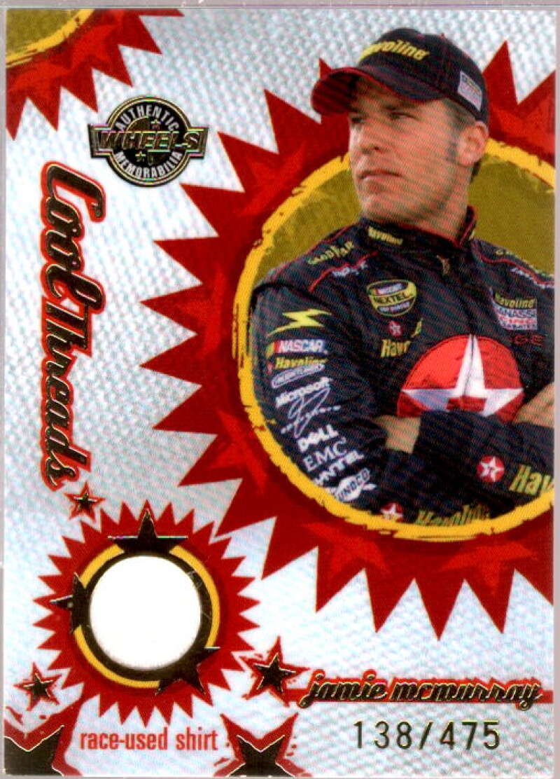 Jamie Mcmurray Card 2005 Wheels American Thunder Cool Threads #CT10  Image 1