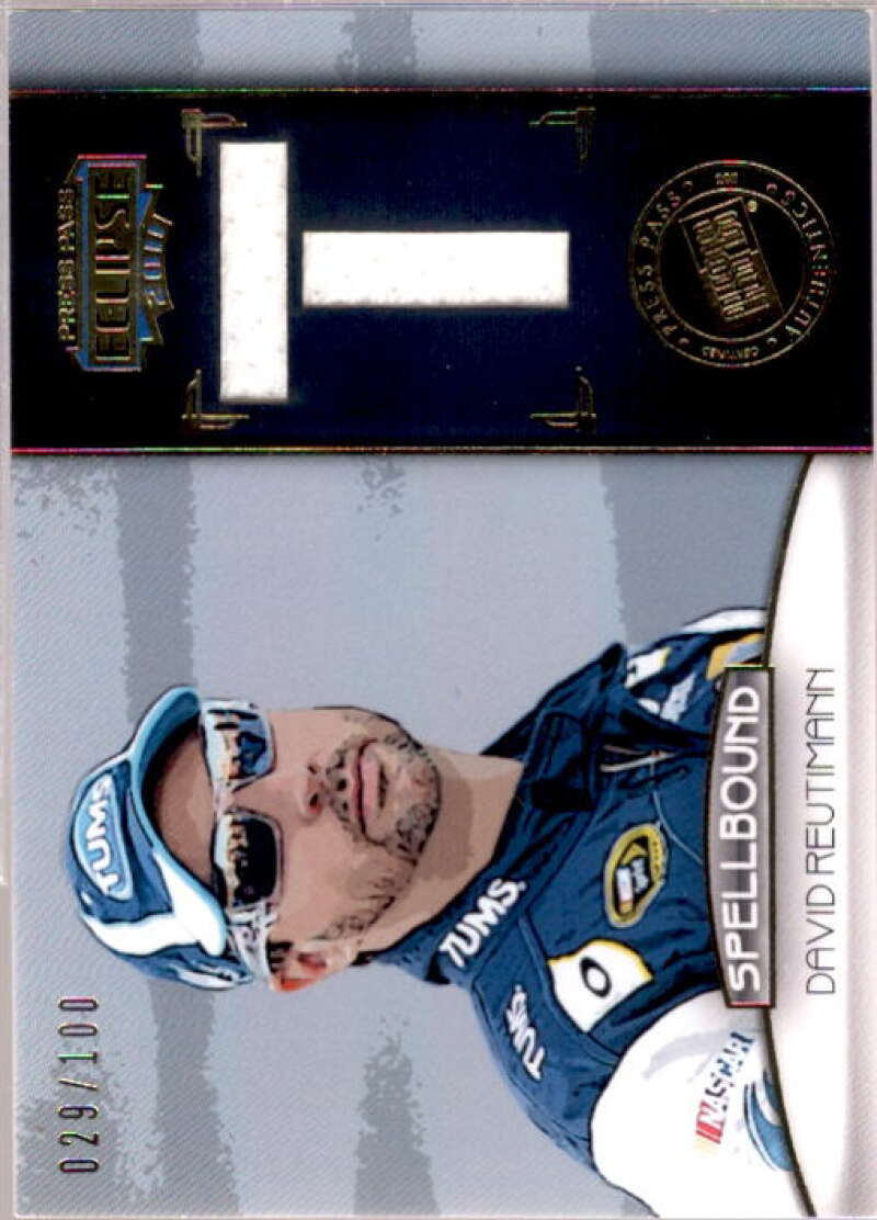 David Reutimann T Card 2011 Press Pass Eclipse Spellbound Swatches #SBDR4  Image 1