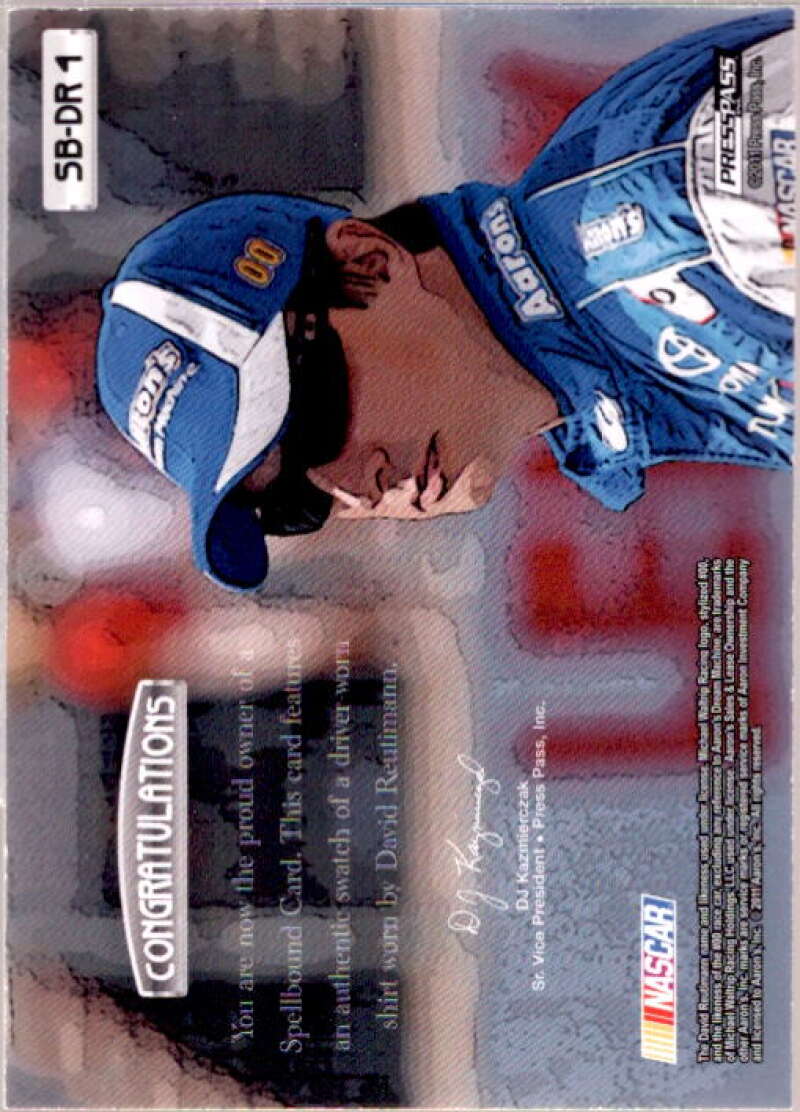 David Reutimann T Card 2011 Press Pass Eclipse Spellbound Swatches #SBDR4  Image 2