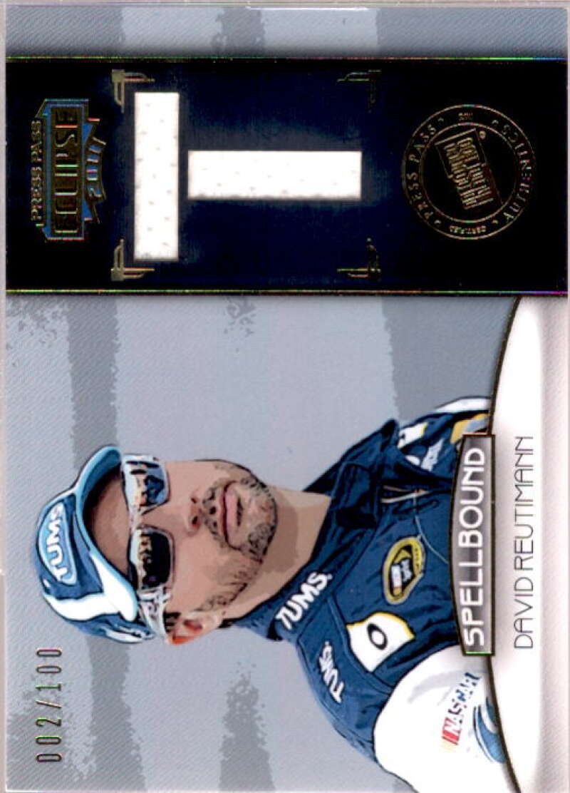 David Reutimann 1 Card 2011 Press Pass Eclipse Spellbound Swatches #SBDR4  Image 1