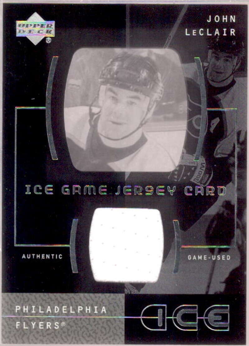 John LeClair Upd Card 2000-01 Upper Deck Ice Game Jerseys #ILE  Image 1