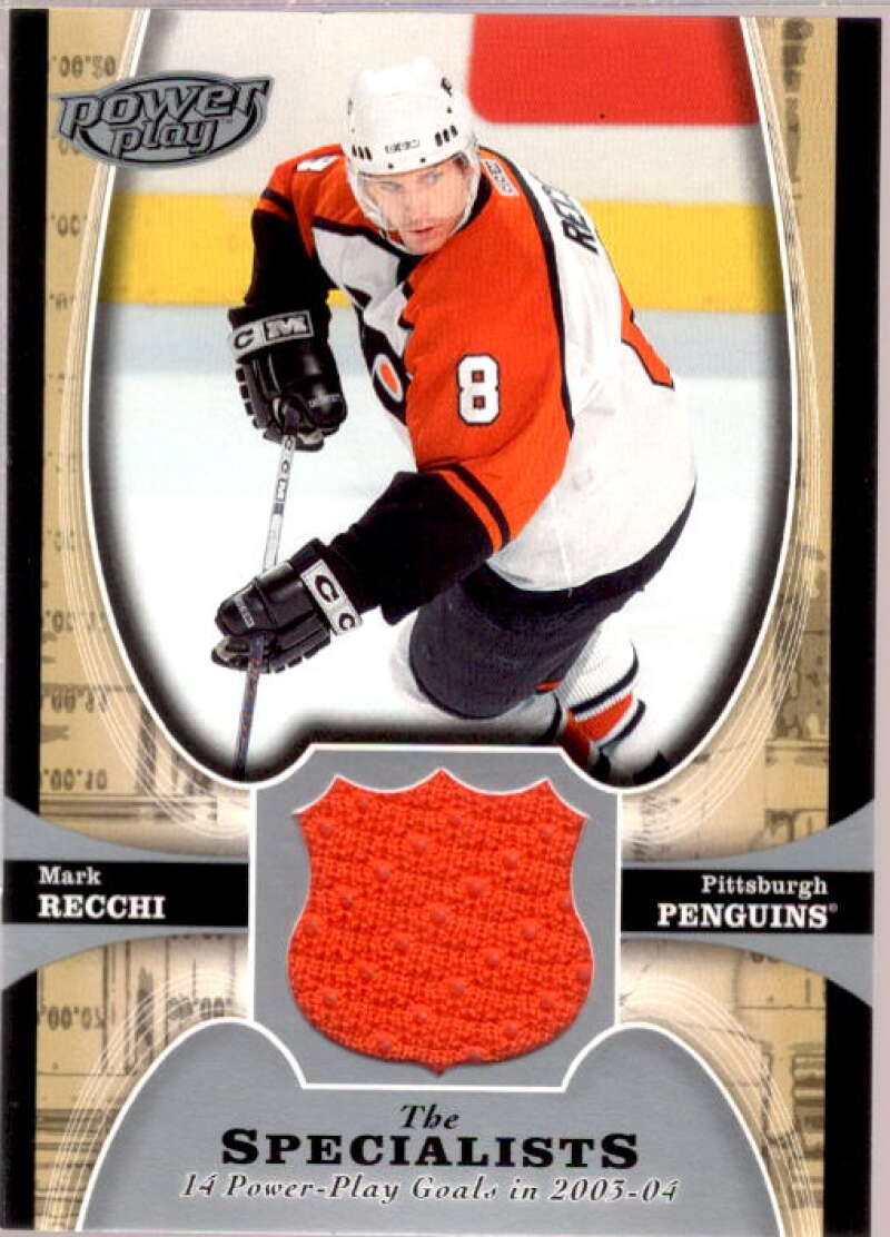 Mark Recchi Card 2005-06 Upper Deck Power Play Specialists Jerseys #TSMR  Image 1