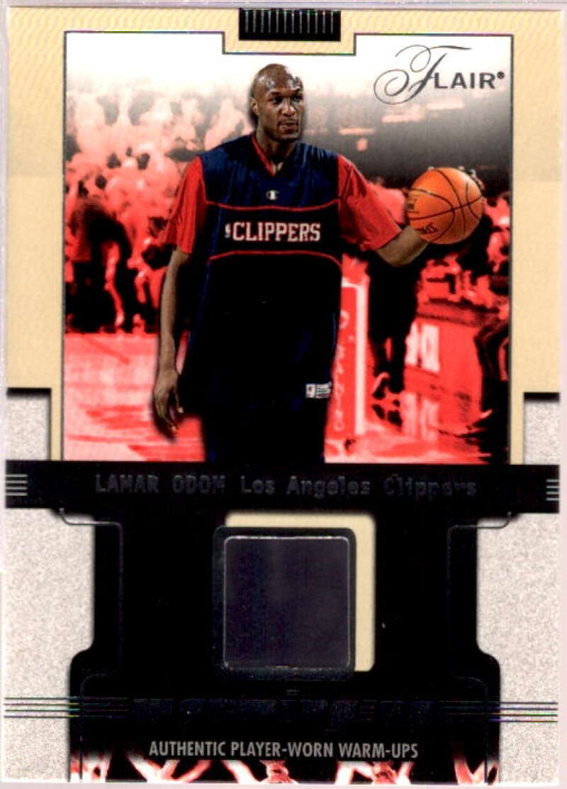 Lamar Odom Card 2001-02 Flair Warming Up #7  Image 1