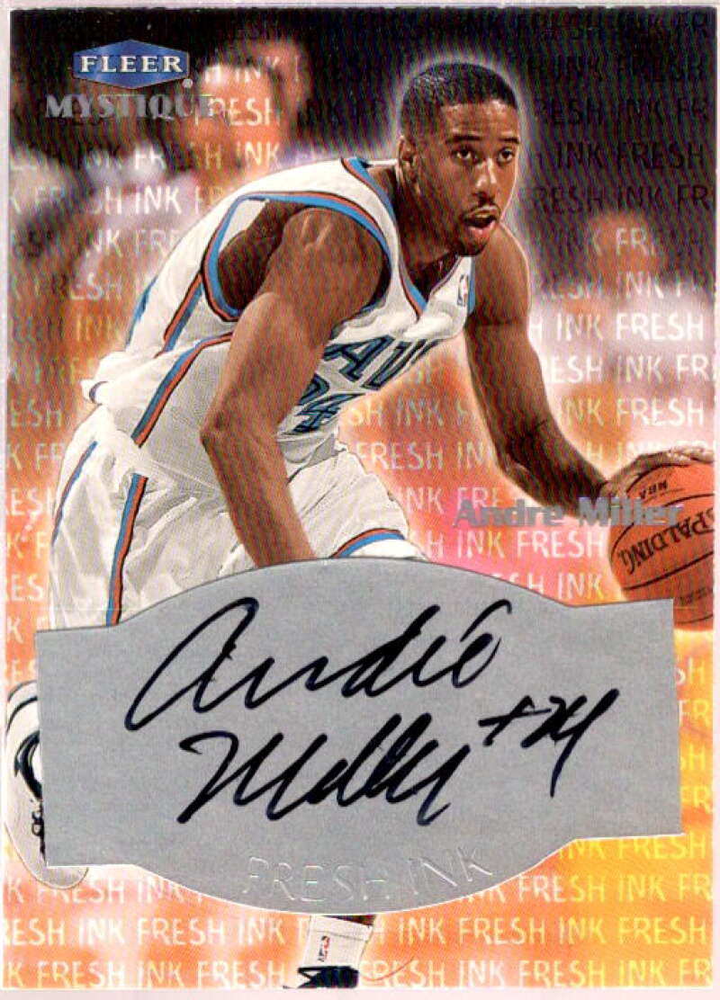 Andre Miller Card 1999-00 Fleer Mystique Fresh Ink #27  Image 1