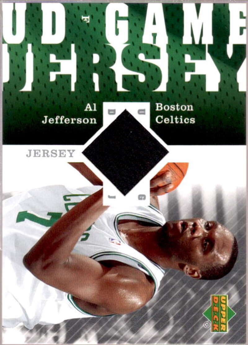 Al Jefferson Card 2006-07 Upper Deck UD Game Jersey #AJ  Image 1