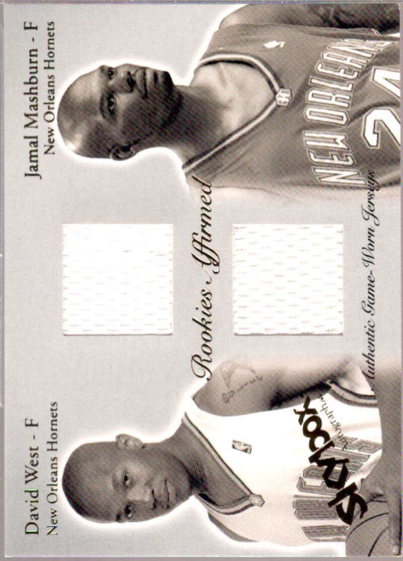 David West/ Mashburn 2003 SkyBox Autographics Rookies Affirmed Game-Used #DWAS  Image 1