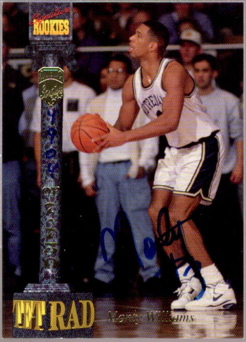 Monty Williams Card 1994 Signature Rookies Tetrad Autographs #81  Image 1