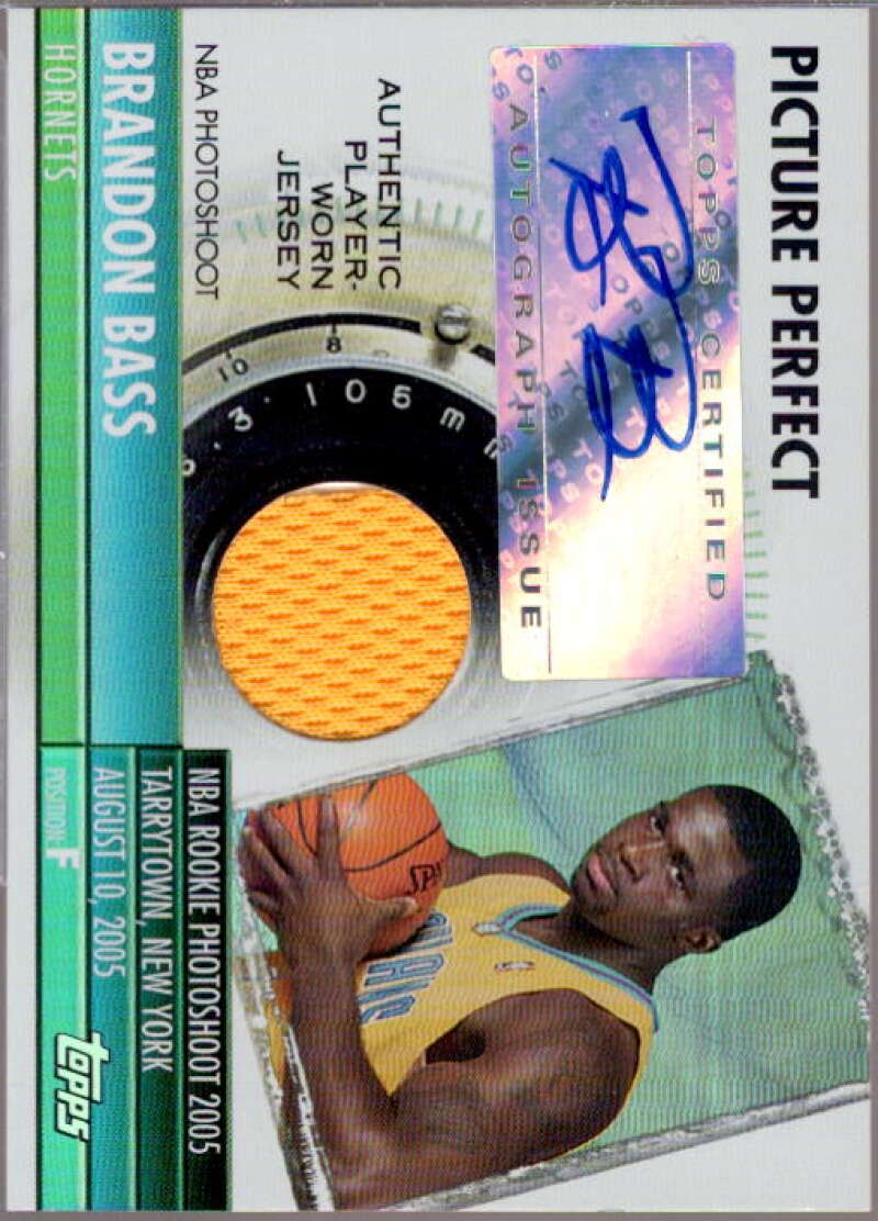 Brandon Bass Card 2005-06 Topps Big Game Picture Perfect Relics Autographs #BB  Image 1