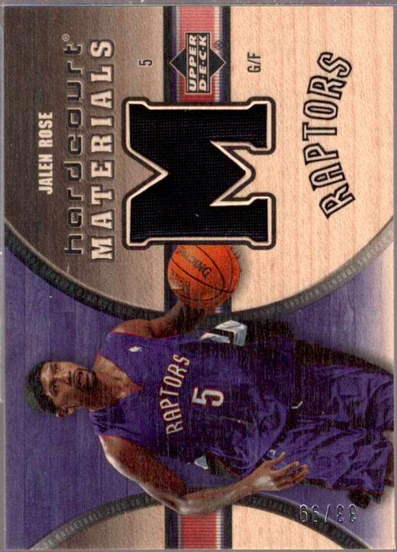 Jalen Rose Card 2005-06 Upper Deck Hardcourt Materials/Wood #JR  Image 1
