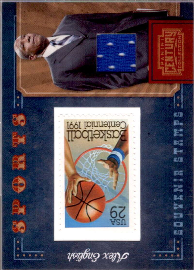 Alex English Card 2010 Panini Century Sports Stamp Materials #11B  Image 1