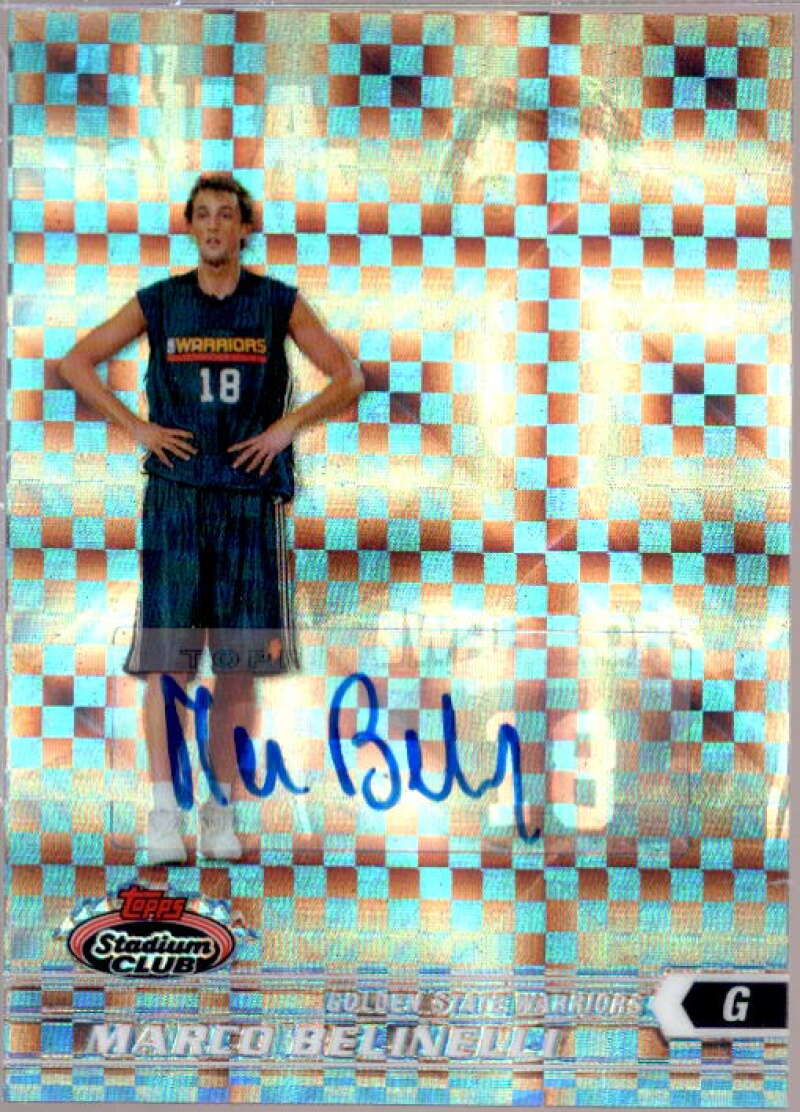 Marco Belinelli 2007-08 Stadium Club Chrome Rookie X-Fractors Autographs #118  Image 1