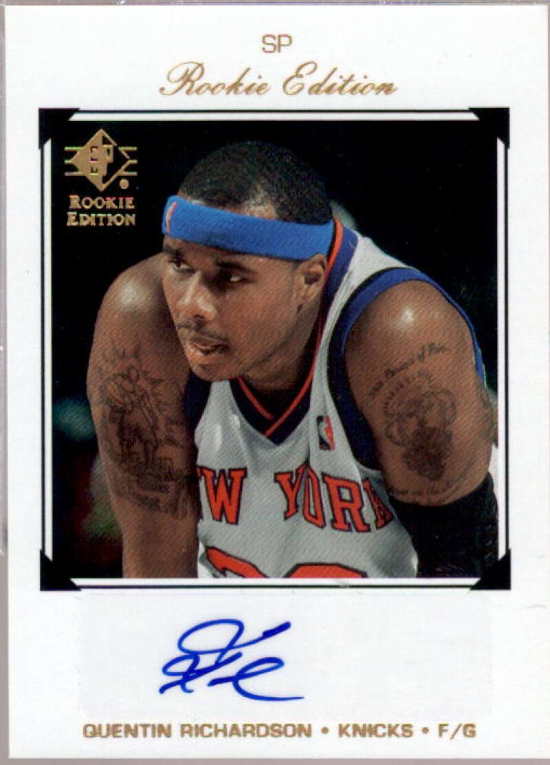 Quentin Richardson Card 2007-08 SP Rookie Edition 1998-99 SP Autographs #205  Image 1