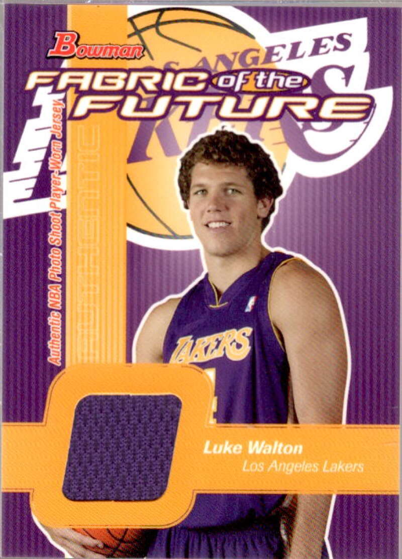 Luke Walton Card 2003-04 Bowman Fabric of the Future #LW  Image 1