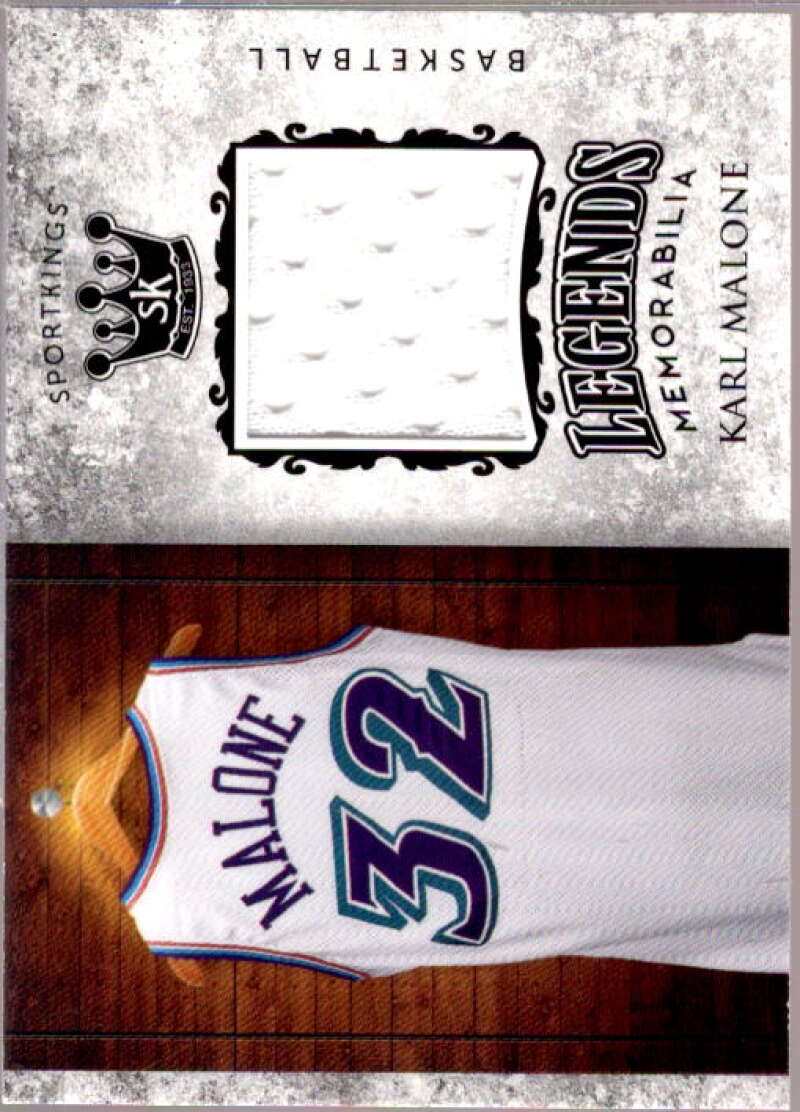 Karl Malone Card 2018 Sportkings Legends Memorabilia #LSM10  Image 1