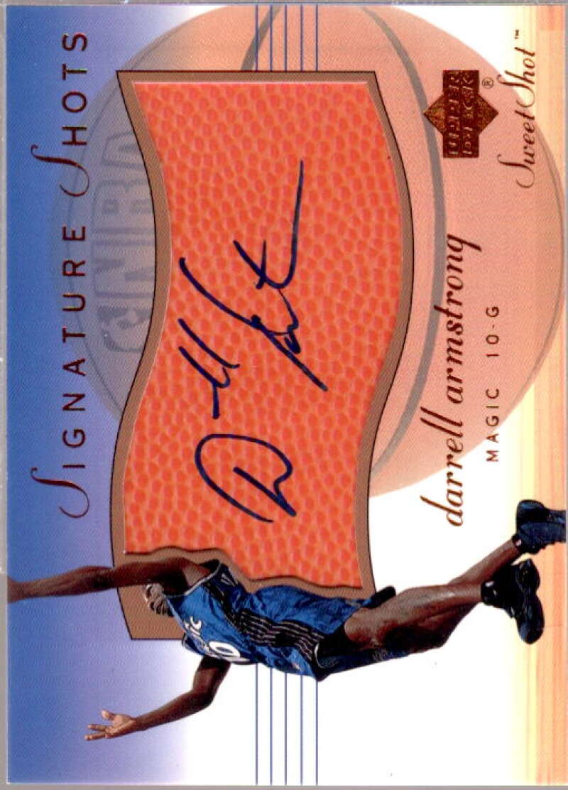 Darrell Armstrong Card 2001-02 Sweet Shot Signature Shots #DAS  Image 1