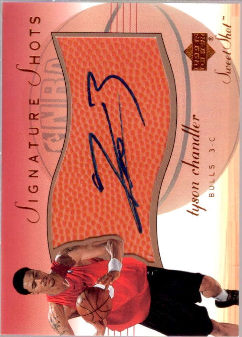 Tyson Chandler Card 2001-02 Sweet Shot Signature Shots #TCS  Image 1