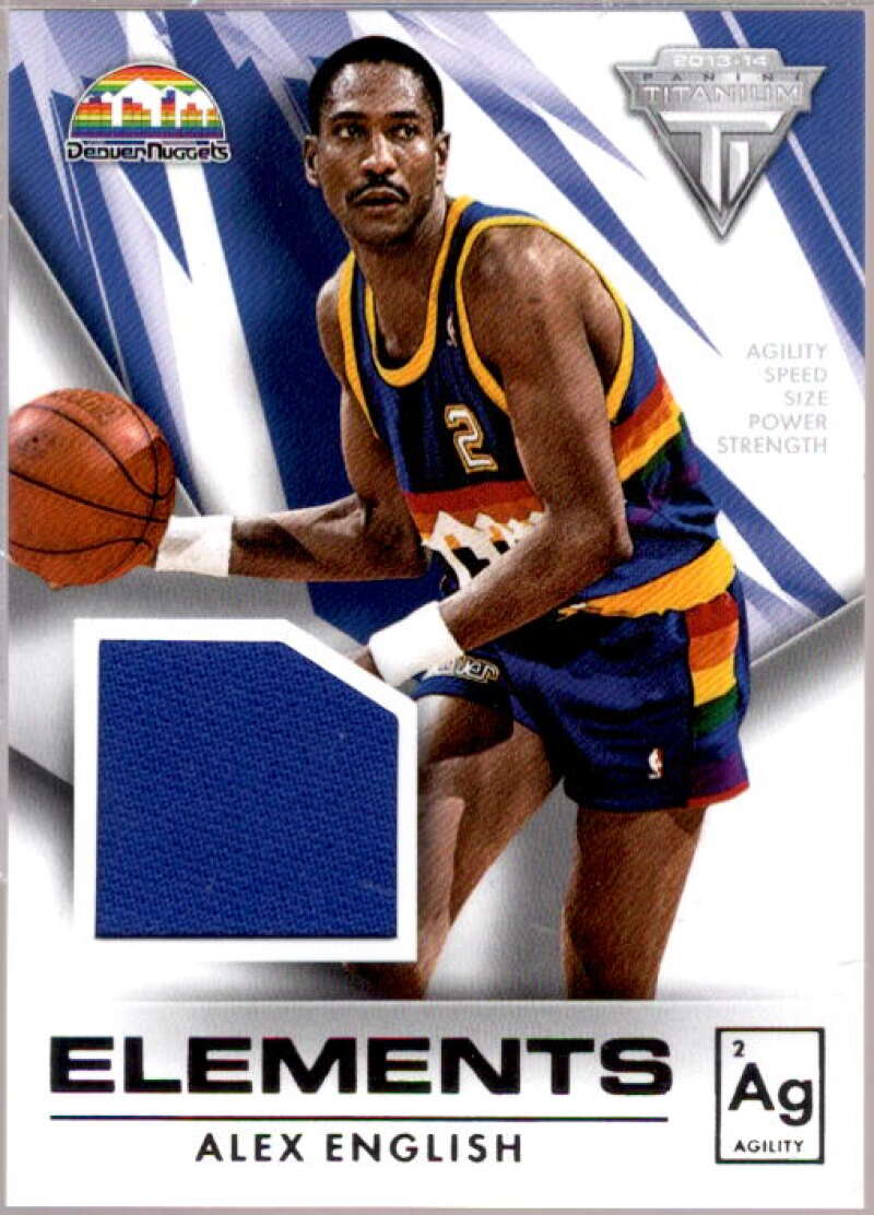 Alex English Card 2013-14 Panini Titanium Elements Jerseys #13  Image 1