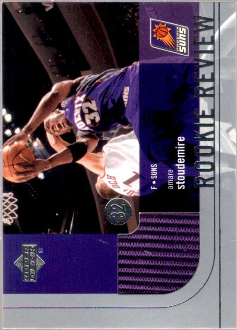 Amare Stoudemire Card 2003-04 Upper Deck Rookie Review Jerseys #RRAS  Image 1
