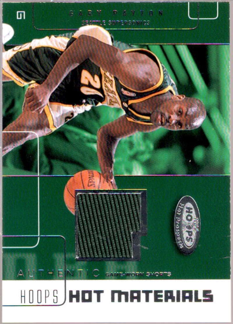 Gary Payton Card 2002-03 Hoops Hot Prospects Hot Materials #25  Image 1