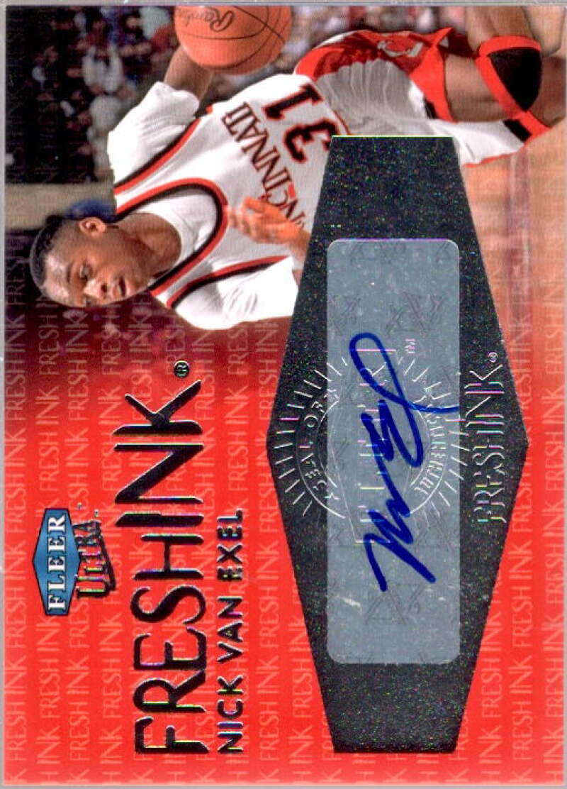 Nick Van Exel Card 2012-13 Fleer Retro 99-00 Ultra Fresh Ink #UFINV  Image 1