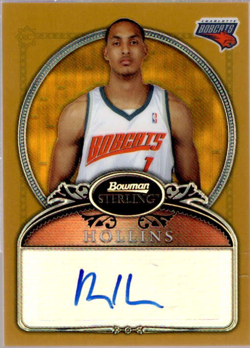 Ryan Hollins AU Card 2006-07 Bowman Sterling Refractors Gold #90  Image 1