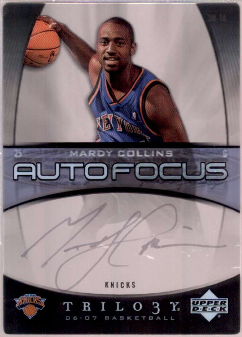 Mardy Collins Card 2006-07 Upper Deck Trilogy Auto Focus #AFMC  Image 1