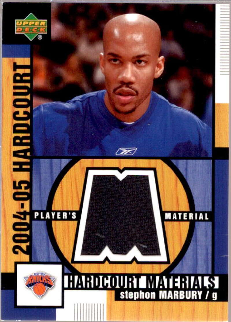 Stephon Marbury Card 2004-05 Upper Deck Hardcourt Materials #SM  Image 1