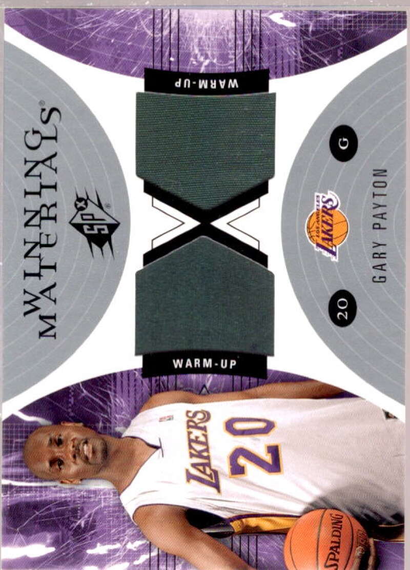 Gary Payton Card 2003-04 SPx Winning Materials #WM8  Image 1