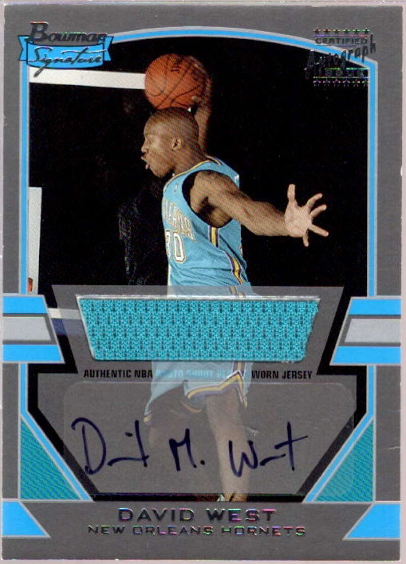 David West Card 2003-04 Bowman Signature Edition Silver #82  Image 1