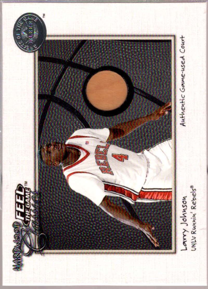 Larry Johnson Card 2001 Greats of the Game Feel the Game Hardwood Classics #8  Image 1