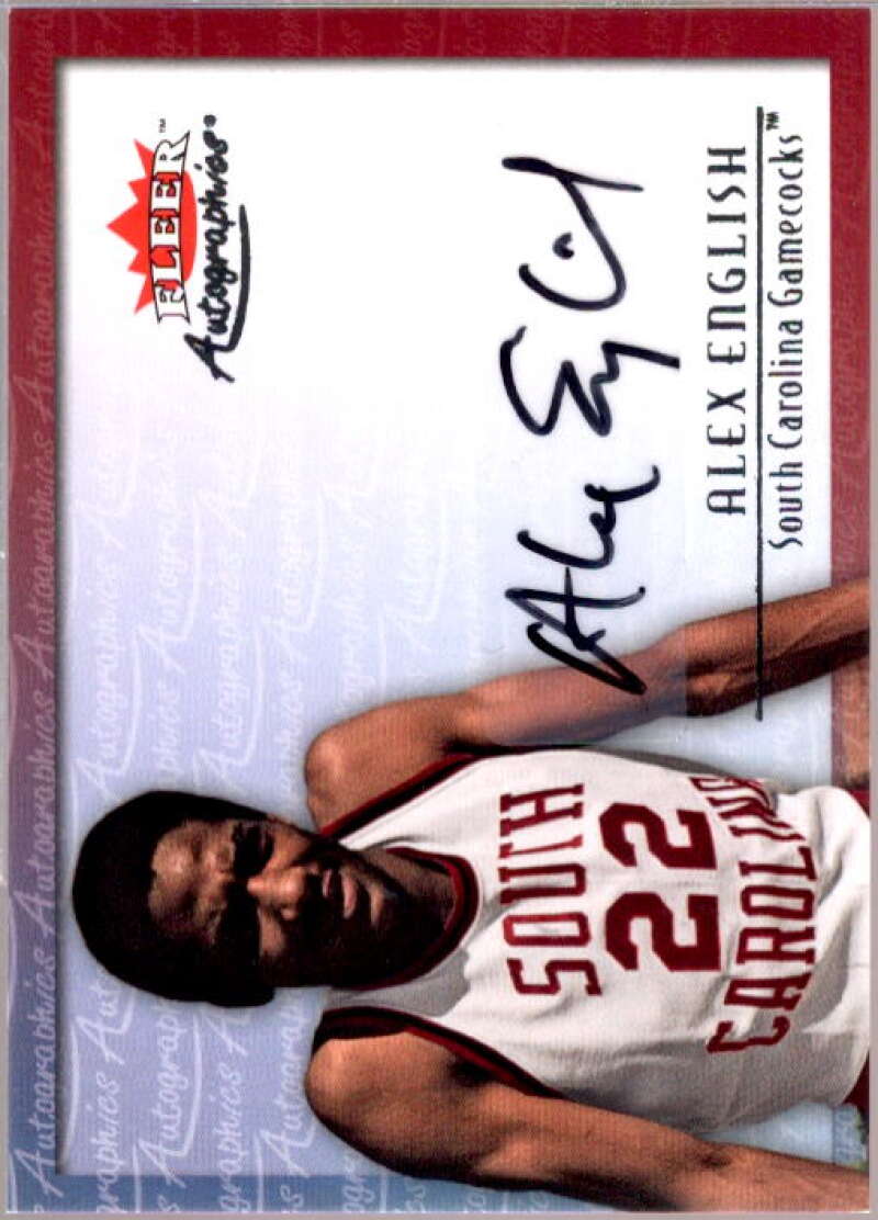 Alex English Card 2013-14 Fleer Retro '00-01 Fleer Autographics #00AUAE  Image 1