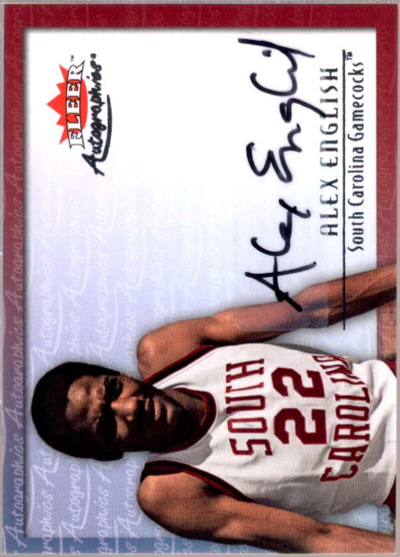 Alex English Card 2013-14 Fleer Retro '00-01 Fleer Autographics #00AUAE  Image 1