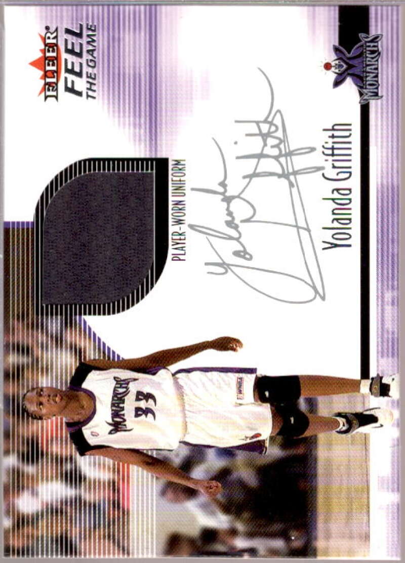 Yolanda Griffith Card 2001 Ultra WNBA Feel the Game #3  Image 1