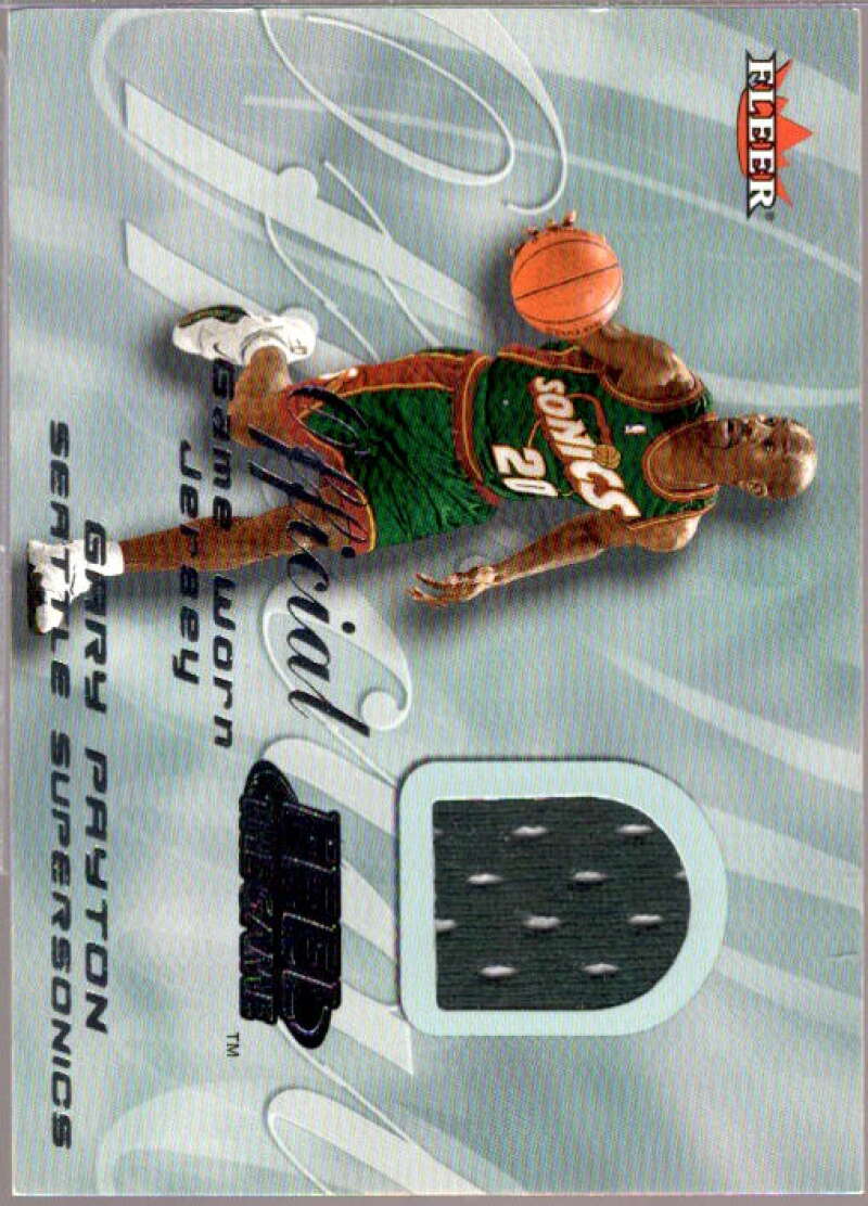 Gary Payton Card 2000-01 Fleer Feel the Game #29  Image 1