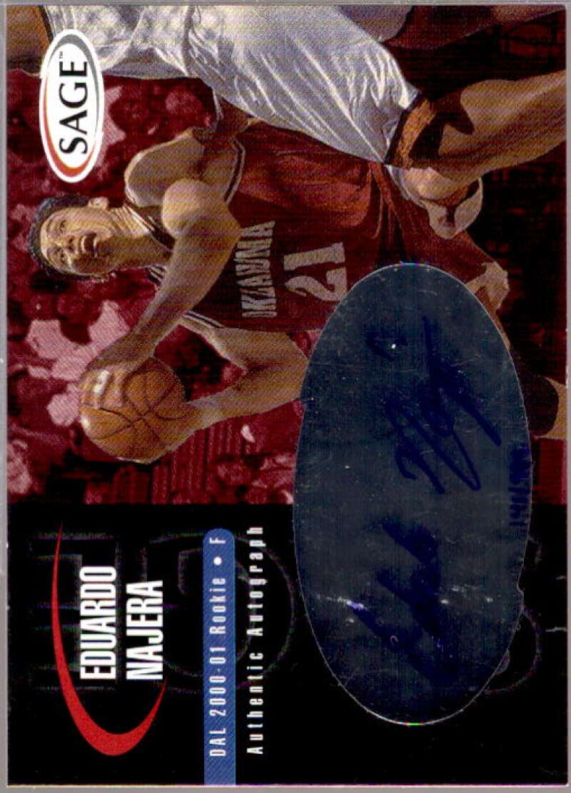 Eduardo Najera/999 Card 2000 SAGE Autographs #A38  Image 1