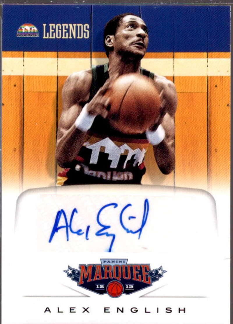 Alex English Card 2012-13 Panini Marquee Legends Signatures #12  Image 1