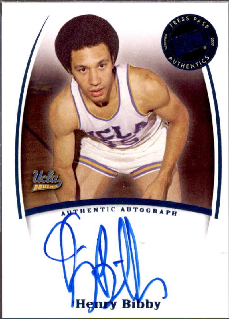 Henry Bibby Card 2007-08 Press Pass Legends Signatures #18  Image 1