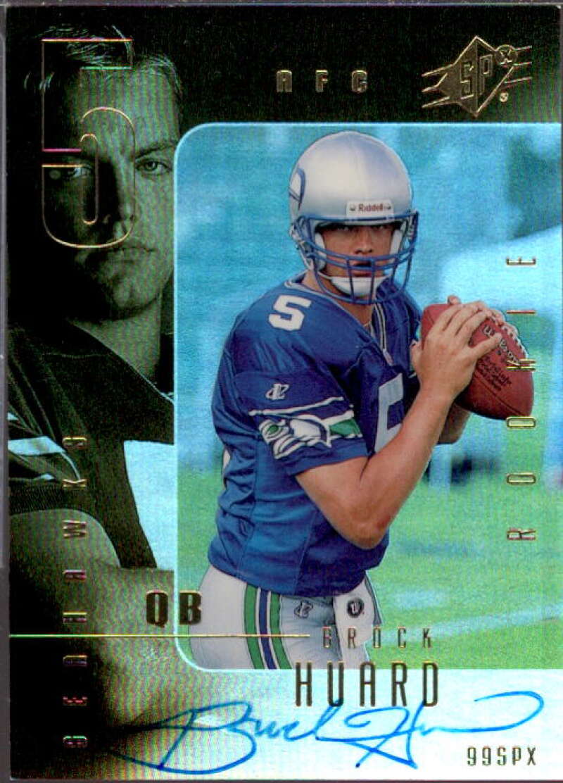 Brock Huard AU RC Card 1999 SPx #128  Image 1