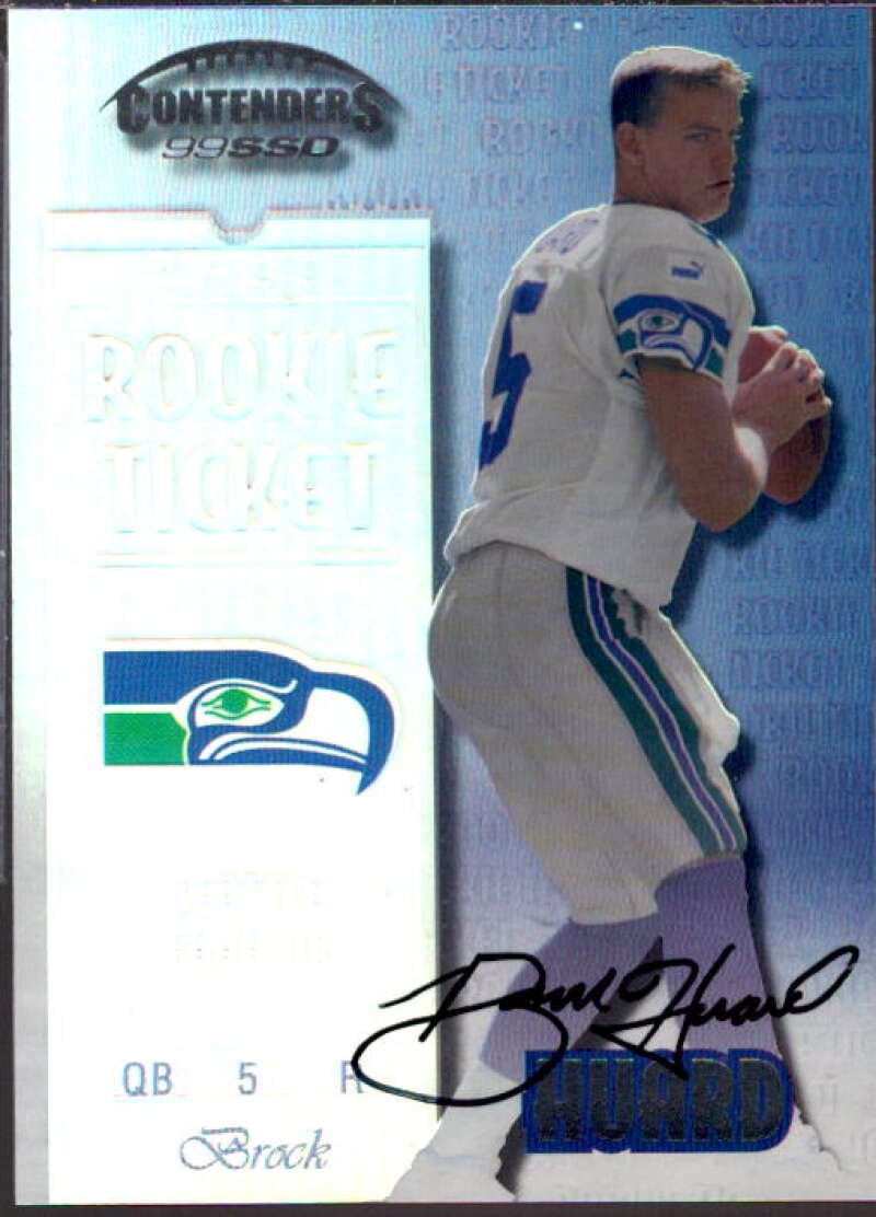 Brock Huard AU/1325* RC Card 1999 Playoff Contenders SSD #150  Image 1